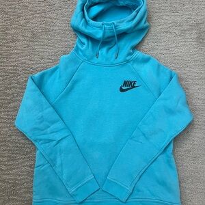 Nike Women’s Bright Blue Scuba Neck Pullover Hoodie Small